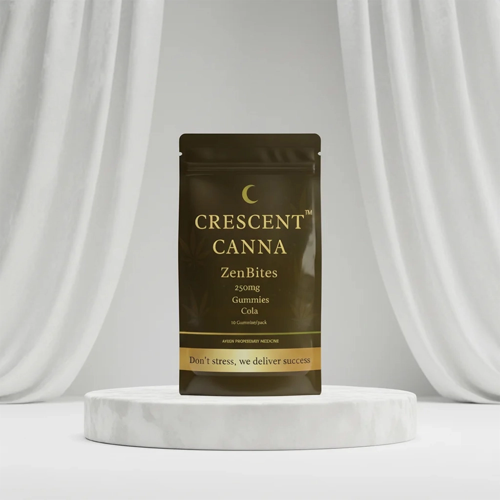Crescent Cann ZenBites Gummies for Stress & Relaxation, 250 mg on itshemp.in
