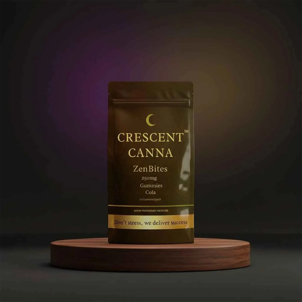 Crescent Cann ZenBites Gummies for Stress & Relaxation, 250 mg on itshemp.in