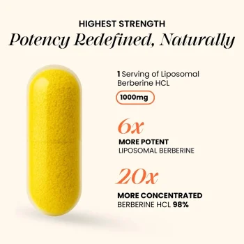 CannazoIndia Liposomal Berberine 98% HCl+ (30 Capsules) on itshemp.in