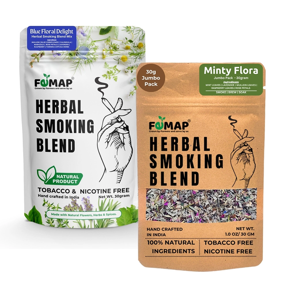 Femap Blue Flora Delight Herbal Mix 30g & Minty Flora Herbal Smoking Blend 30g Combo on itshemp.in