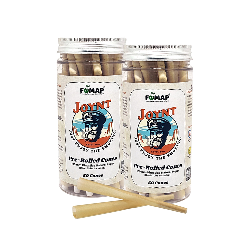 Femap Joynt Pre-Rolled Paper Cones 50 Pcs, King Size Pre-Rolled Cones (Pack of 2) on itshemp.in
