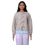 Swabhav The Bow Jacket, (Buttons / Bow)