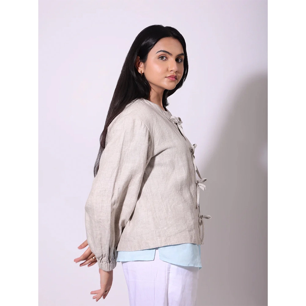 Swabhav The Bow Jacket, (Buttons / Bow) - Image 6