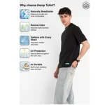 Cannabie Hemp Original T-Shirt Oversized, Black - Image 2