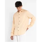 Cannabie Spell Patchwork Full Sleeves Hemp Shirt Nude - Image 5