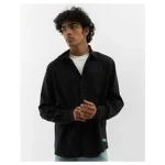 Cannabie Full sleeves Hemp Solid Shirt Black - Image 3