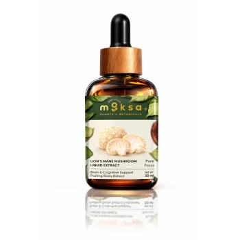 Moksa Lion’s Mane Mushroom Liquid Extract – 30 ml on itshemp.in