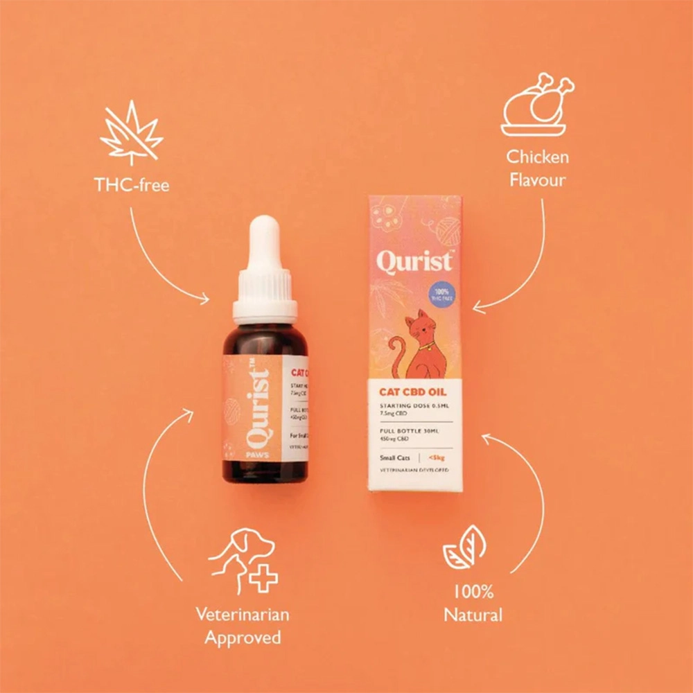 Qurist Cat CBD Oil, 30ml on itshemp.in