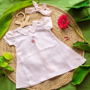 Aranya Lifestyle Flamingo Beauty, (Peach frock) on itshemp.in