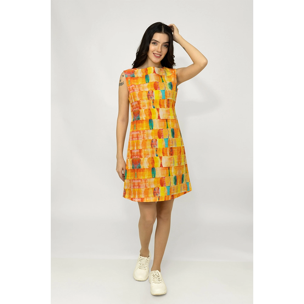 Adam Leaves Sense- Woman Hemp Dress on itshemp.in