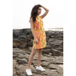 Adam Leaves Sense- Woman Hemp Dress on itshemp.in
