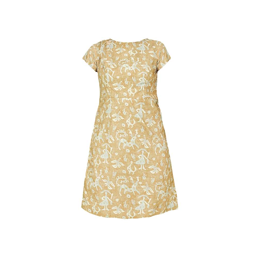 AL2580006 "Adam Leaves Luz- Woman Hemp Dress " on itshemp.in