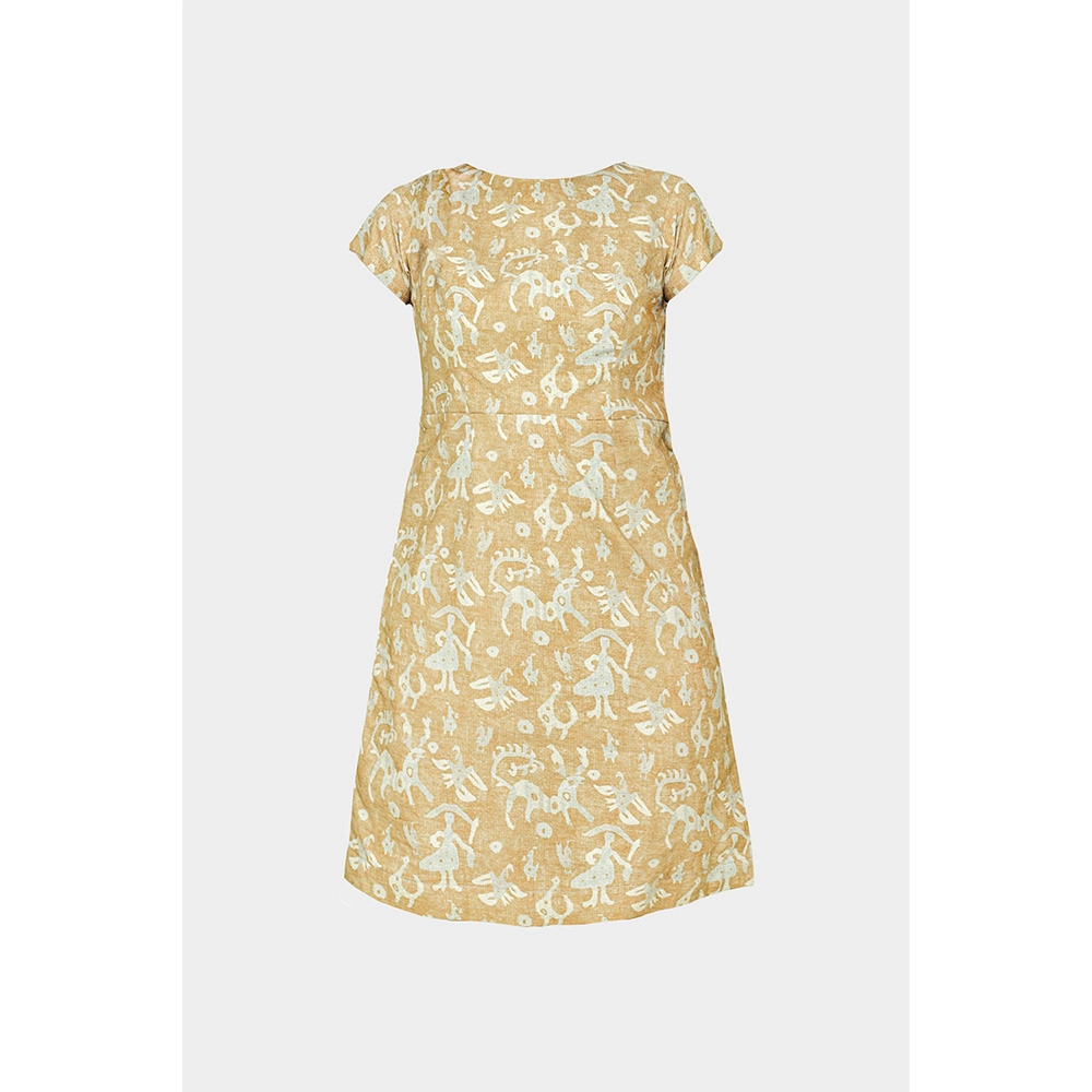 "Adam Leaves Luz- Woman Hemp Dress " on itshemp.in