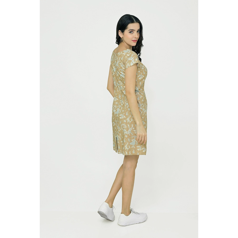 "Adam Leaves Luz- Woman Hemp Dress " on itshemp.in
