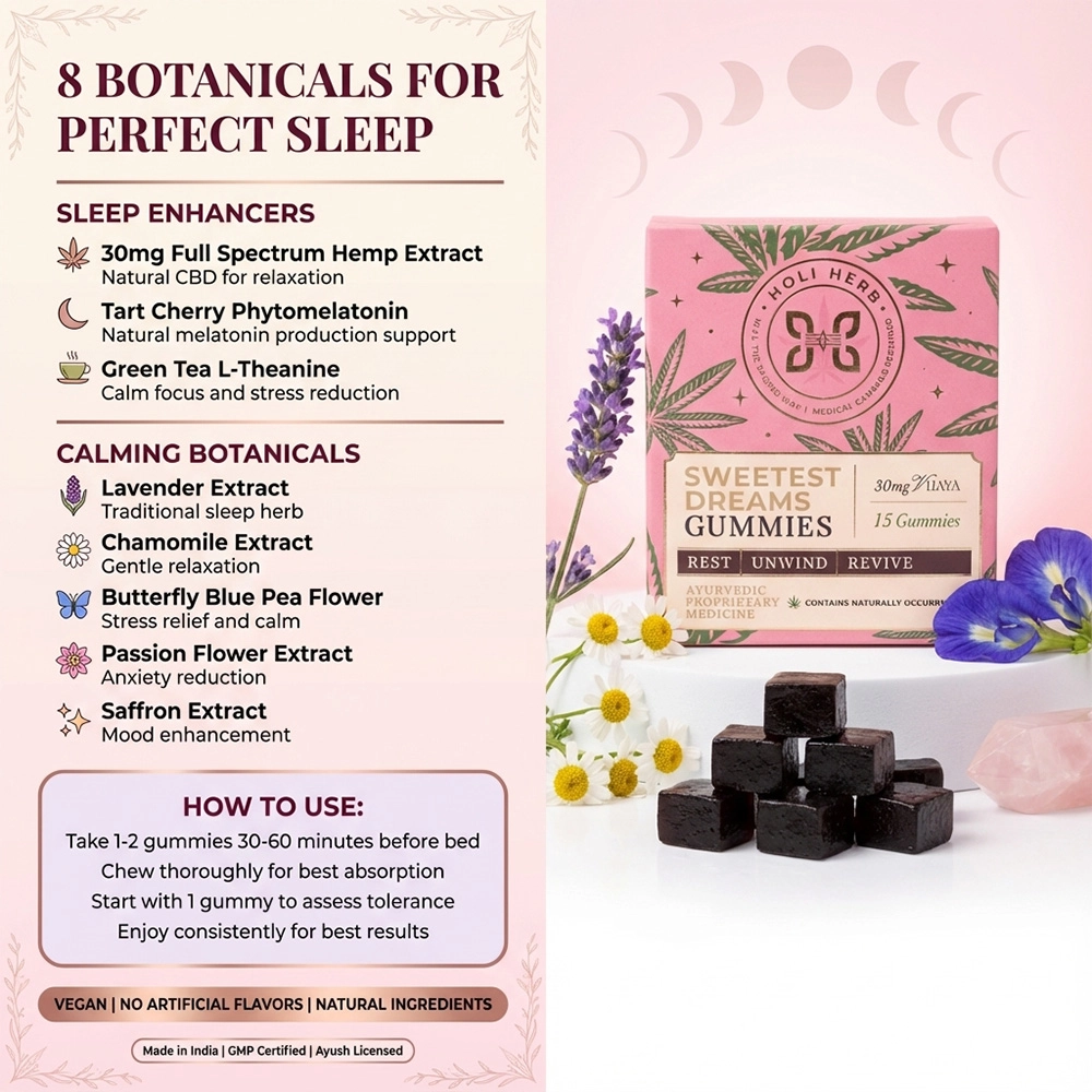 Holi Herb Sweetest Dreams Gummies (30 Gummies)on itshemp.in