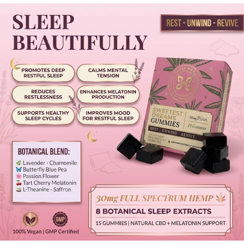 Holi Herb Sweetest Dreams Gummies (30 Gummies)on itshemp.in