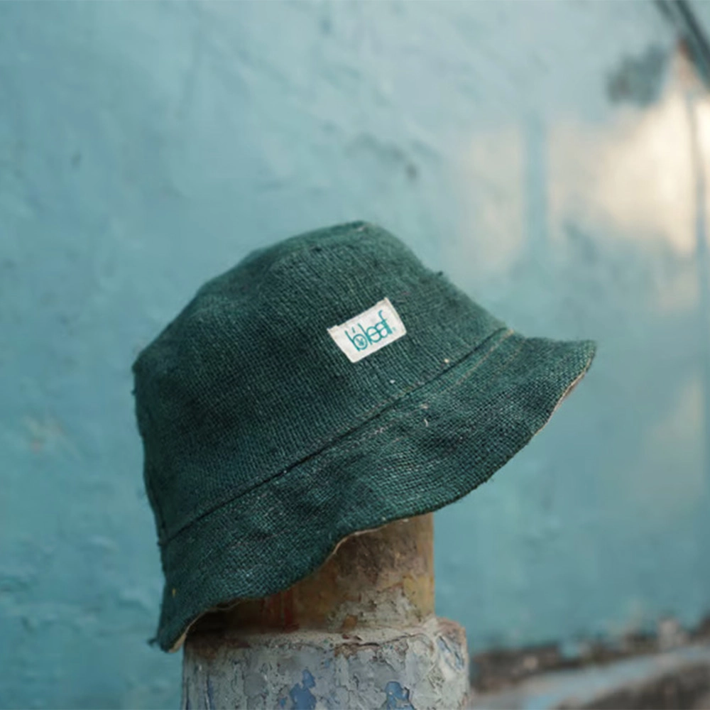 B’Leaf Chhaaya Pure hemp bucket hat on Itshemp
