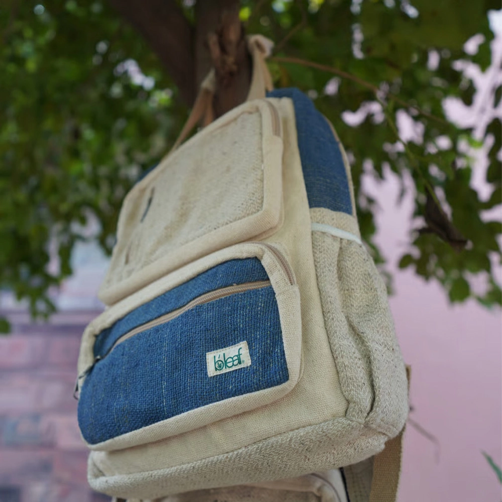 B’Leaf Hungout Hemp – Cotton Travel/Laptop bags on ItsHemp