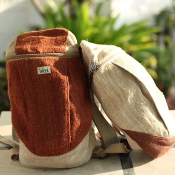 B’Leaf Lowkey Pure hemp Compact Essential Bag on ItsHemp