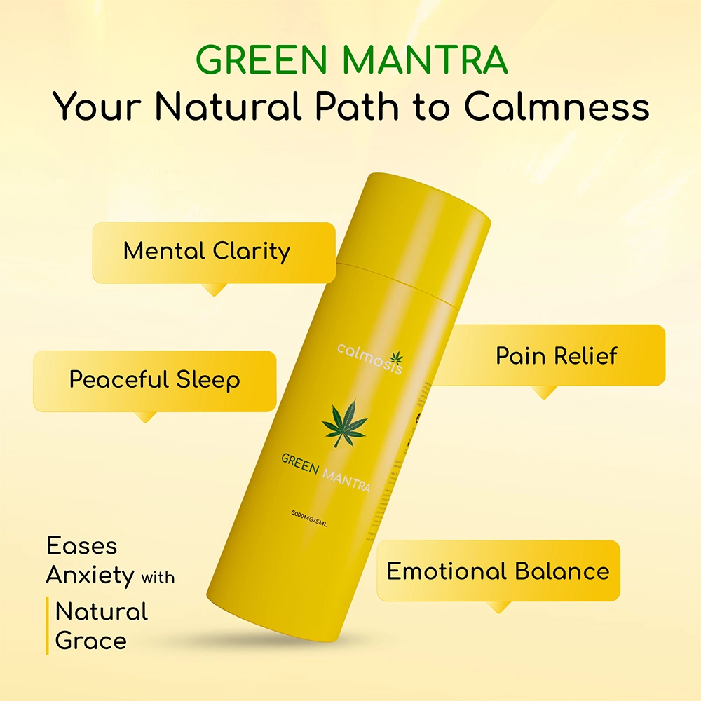 Calmosis Green Mantra Full Spectrum Vijaya Extract 5000mg, 5ml on itshemp.in