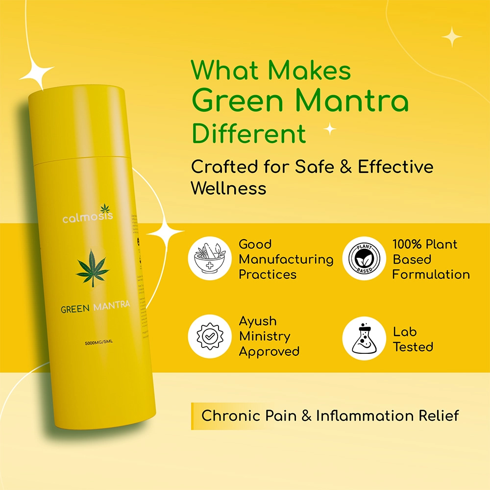 Calmosis Green Mantra Full Spectrum Vijaya Extract 5000mg, 5ml on itshemp.in