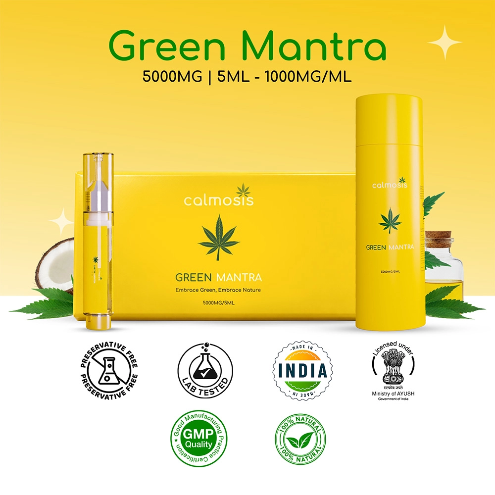 Calmosis Green Mantra Full Spectrum Vijaya Extract 5000mg, 5ml on itshemp.in