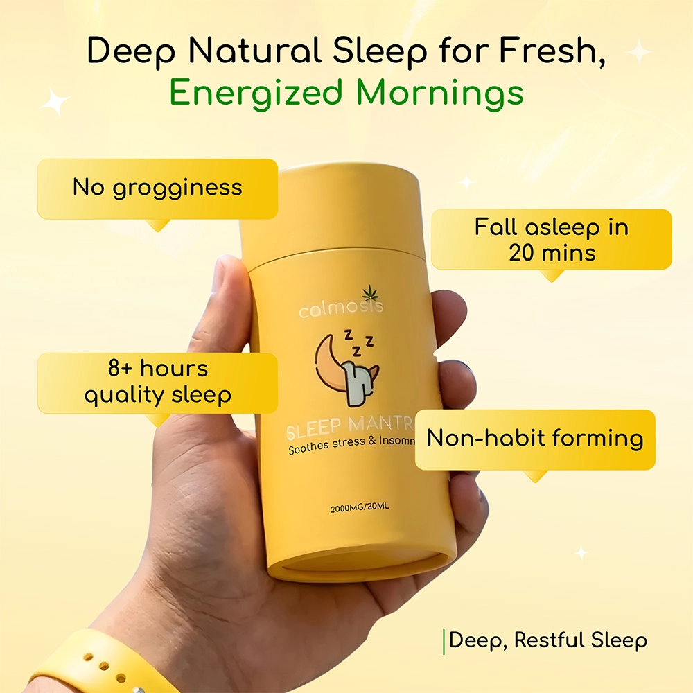 "Calmosis Sleep Mantra Natural Ayurvedic CBD Sleep Tincture 2000mg (THC-Free), 20ml" on itshemp.in