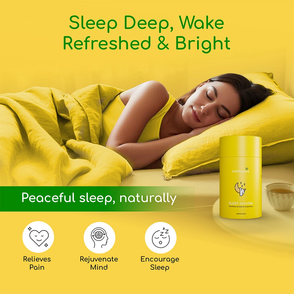 "Calmosis Sleep Mantra Natural Ayurvedic CBD Sleep Tincture 2000mg (THC-Free), 20ml" on itshemp.in