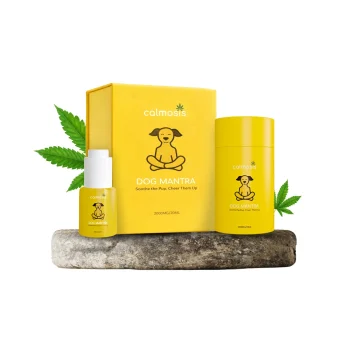Calmosis Dog Mantra THC-Free CBD Oil for Dogs 2000mg (Chicken Flavour), 20ml on itshemp.in