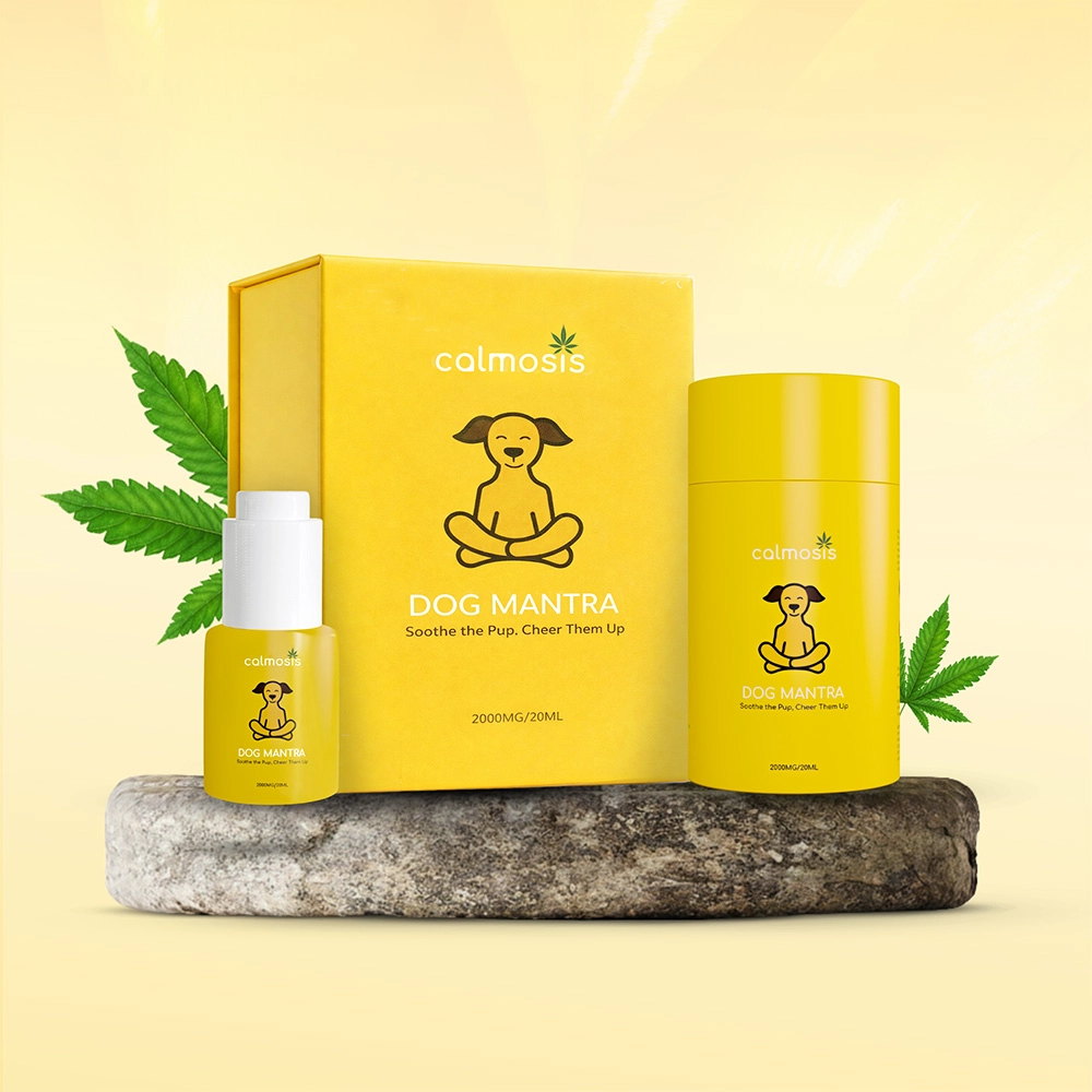 Calmosis Dog Mantra THC-Free CBD Oil for Dogs 2000mg (Chicken Flavour), 20ml on itshemp.in