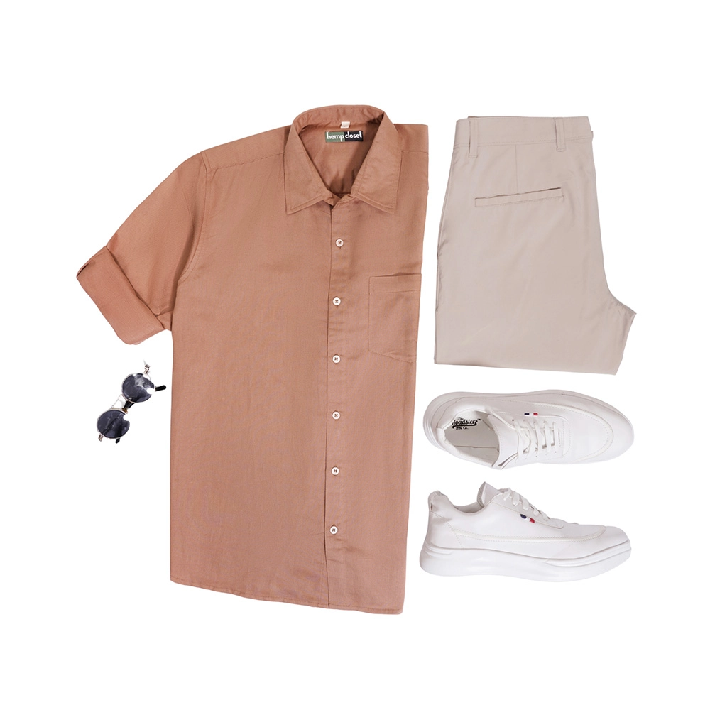 Hemp Closet Mocha Mouse, Shirt on itshemp.in
