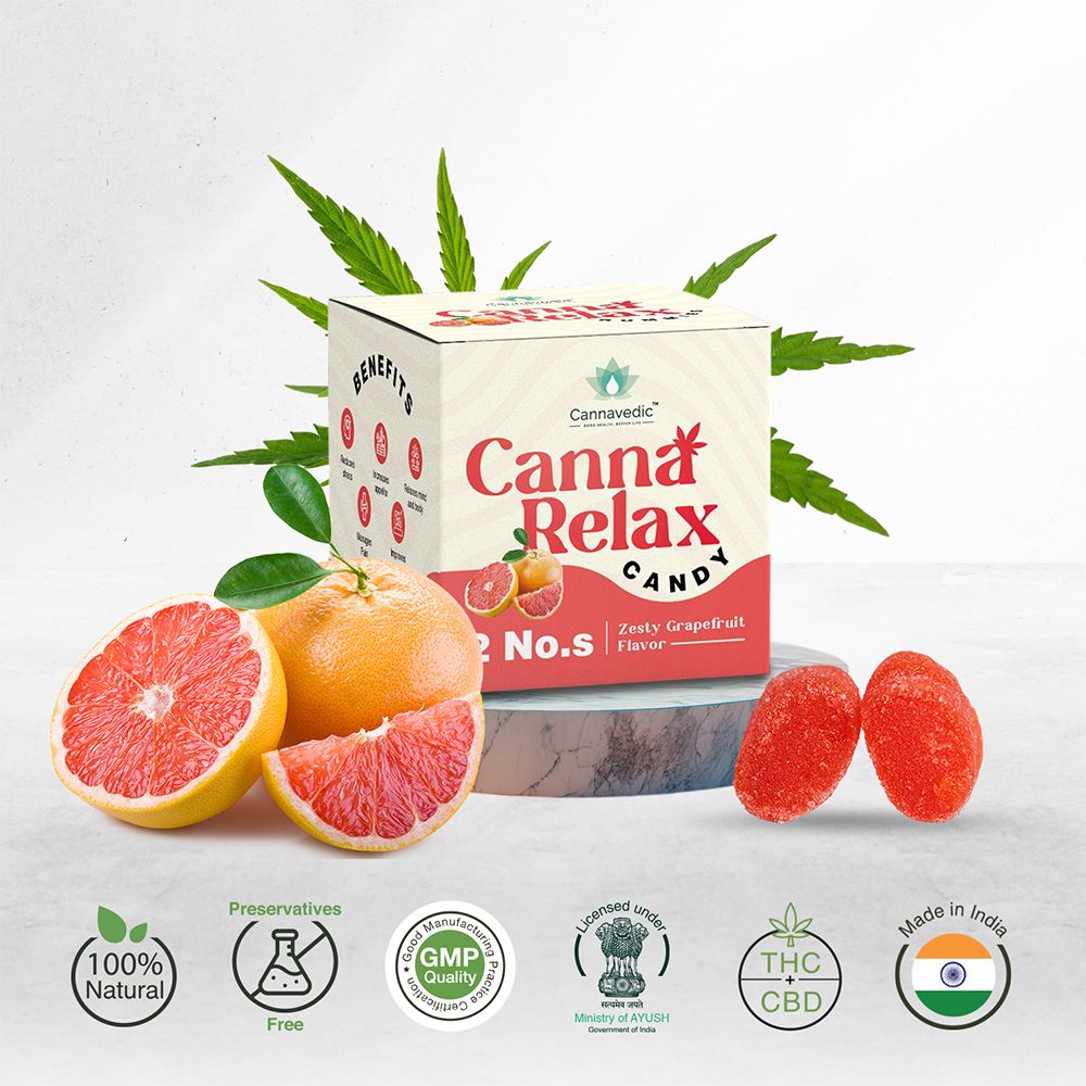 Cannavedic CannaRelax Gummies, (2:1 | THC:CBD), Pack of 2, (60mg) (Copy) - Image 2