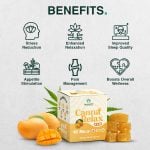 Cannavedic Canna Relax RAW Gummies Mango Flavor, (2:1 |THC:CBD), Pack of 10, 30mg - Image 3