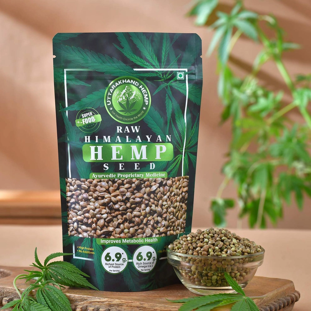 SKU2620001_4 Uttarakhand Hemp Raw Organic Himalayan Hempseed 200 gms on itshemp.in