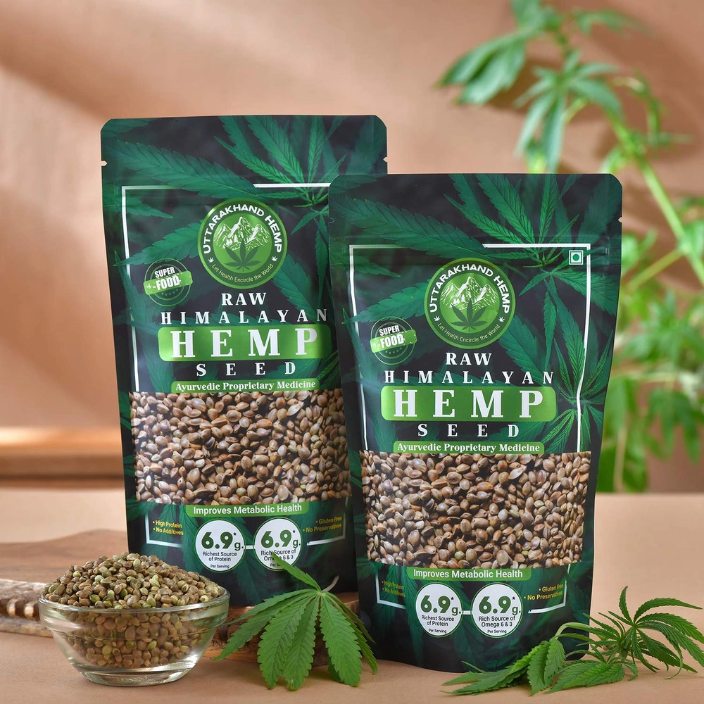 Uttarakhand Hemp Raw Organic Himalayan  Hempseed 400 gms on itshemp.in