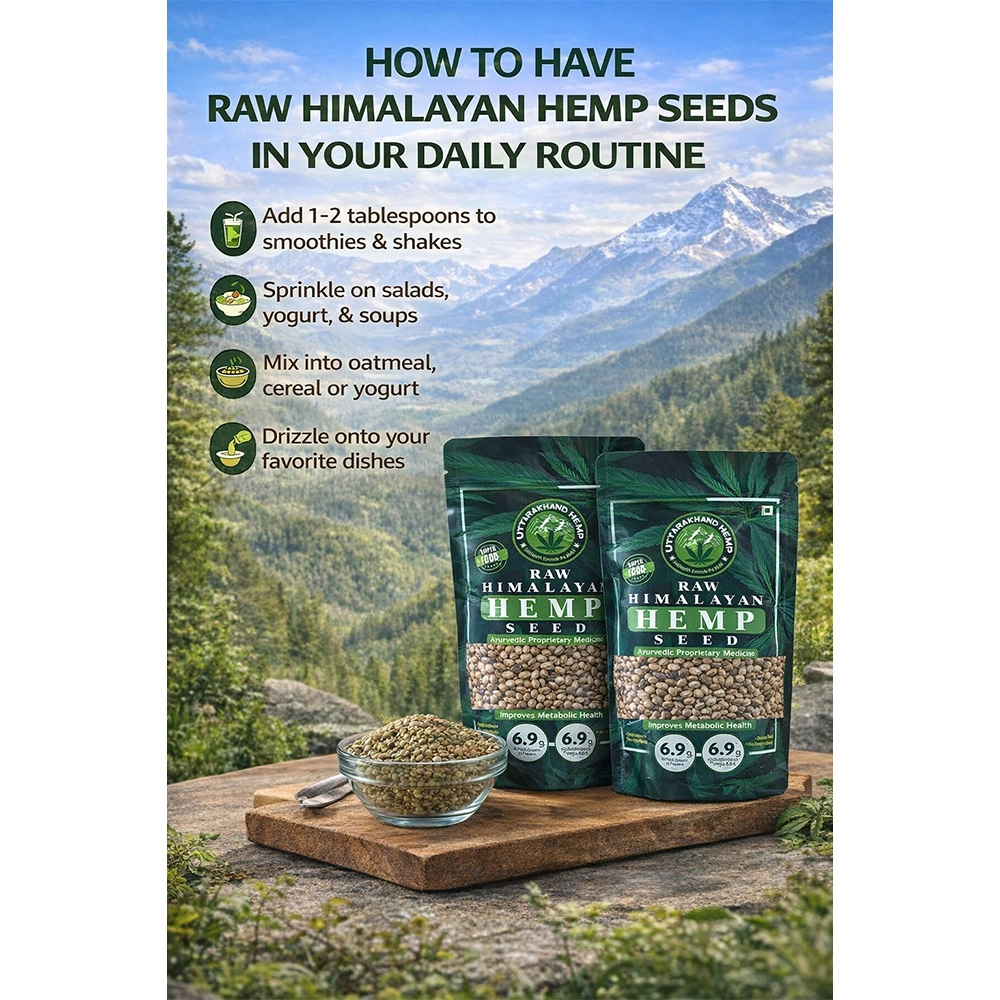 Uttarakhand Hemp Raw Organic Himalayan  Hempseed 400 gms on itshemp.in