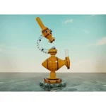 TBBC Toucan Twist Amber Bong – 12 Inch (Telescopic View) - Image 3