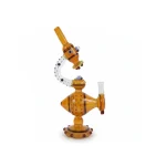 TBBC Toucan Twist Amber Bong – 12 Inch (Telescopic View)