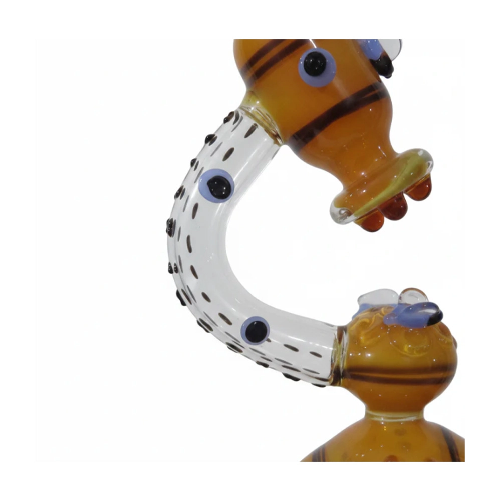 TBBC Toucan Twist Amber Bong – 12 Inch (Telescopic View) - Image 2