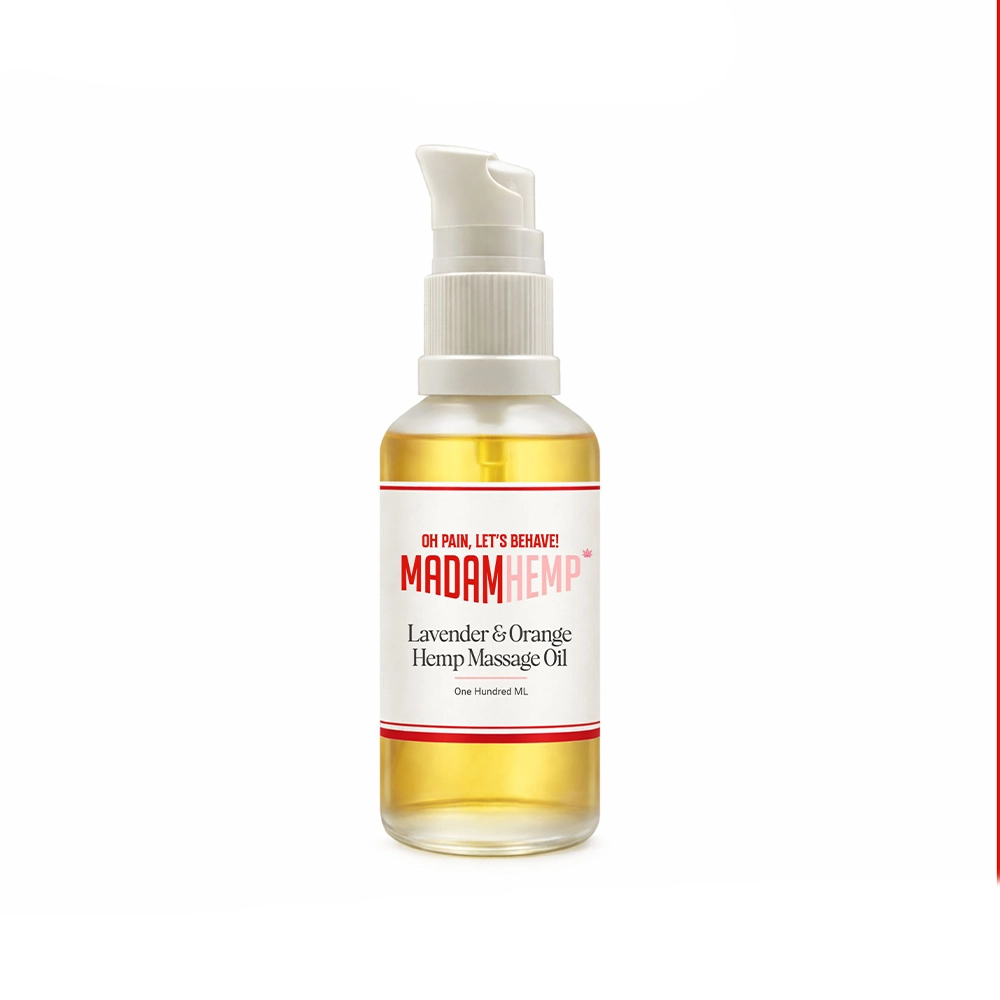 MH263004_7 Madam Hemp Lavender & Orange Hemp Massage Oil, 100 ml, on itshemp.in