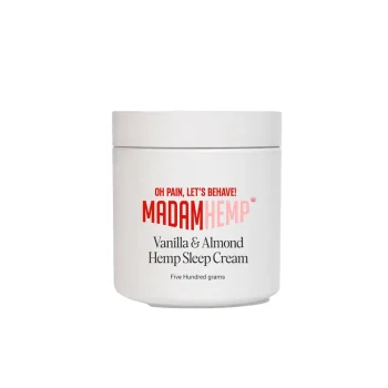 Madam Hemp Vanilla & Almond Hemp Sleep Cream, 500 grams on itshemp.in