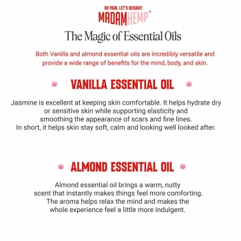Madam Hemp Vanilla & Almond Hemp Sleep Cream, 500 grams on itshemp.in