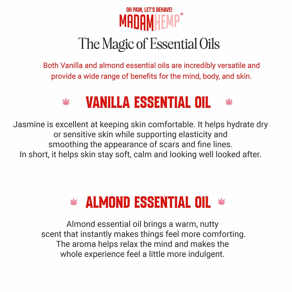 Madam Hemp Vanilla & Almond Hemp Sleep Cream, 500 grams on itshemp.in