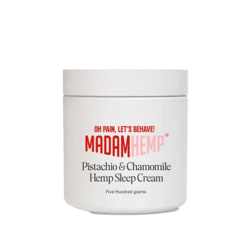 Madam Hemp Pistachio & Chamomile Hemp Sleep Cream, 500 grams