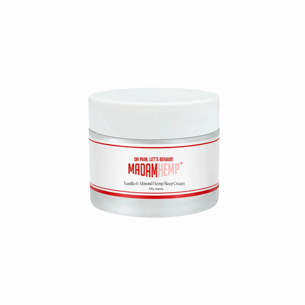 MH263011_6 Madam Hemp Vanilla & Almond Hemp Sleep Cream, 50 grams - Image 1