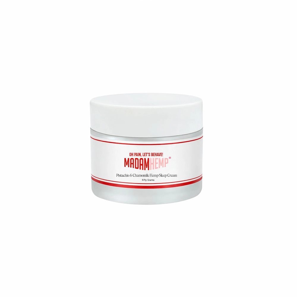 MH263012_5 Madam Hemp Pistachio & Chamomile Hemp Sleep Cream, 50 grams - Image 1