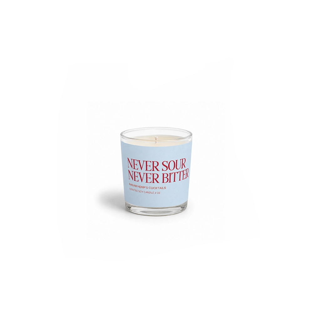 Madam Hemp Never Sour Never Bitter Hemp Candle, 2 oz - Image 1