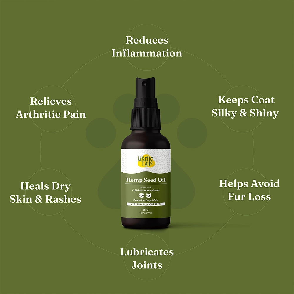 Vedic Tails - Hemp Seed Oil For Pets, 50ml - Image 6
