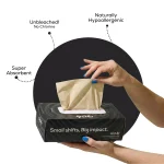 Circulr Bamboo Facial Tissues - Black on itshemp.in