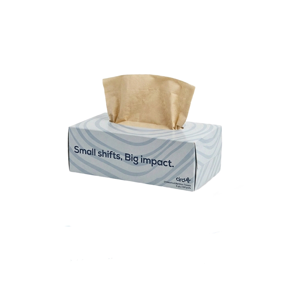 Circulr Bamboo Facial Tissues - Blue - Image 1